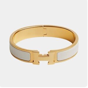 DesignerInspired Gold and White Bracelet